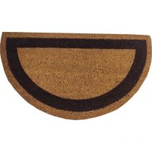 Felpudo 100% Fibra Coco Base Antideslizante Semiluna Marron 30X55CM