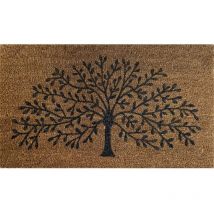 Felpudo dec. 40x70cm rect fibra coco arbol dintex