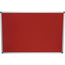 Felt Notice Board 900X600 mm Red Aluminium Trim - Offis