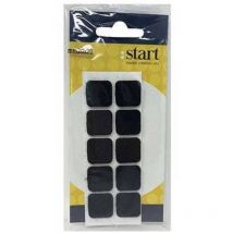 Feltrini adesivi mm.20x20 marrone quadr