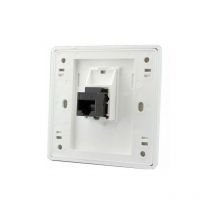 Prise Murale Réseau CAT6 Gigabit Femelle à Femelle - Double Passage RJ45 lan - Prise de Courant Internet Droite (86x86mm, 1 pcs)