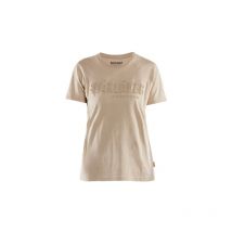T-shirt de travail imprimé 3D femme 3431 - Beige m