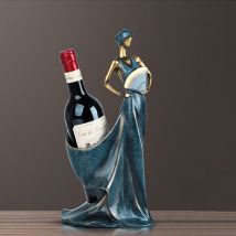 (Femmes)Casiers à Vin Porte Bouteille Porte Comptoir et Support Table à Manger Ornements de Pièce Maîtresse pour Le Salon Cuisine Rack de Stockage
