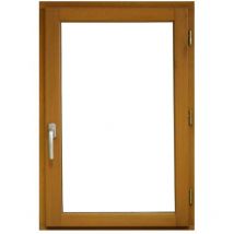 Fenêtre Bois 1 Vantail H75 x L80 Tirant Droite Côtes Tableau + Poignée (Ref 010220F9)