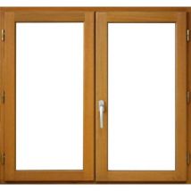 Fenêtre Bois 2 Vantaux H95 x L140 Côtes Tableau + Poignée (Ref 010220F9)