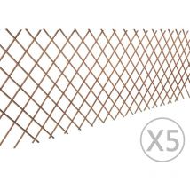 Furniture Limited - Clôture en treillis de saule 5 pcs 180x90 cm
