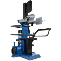 Scheppach - Fendeur de bois compact 10T vertical - Force de fendage 10T - 400 v - 3500 w - Jusqu'à 1070 mm - Diamètre 380 mm - Table pivotante pour