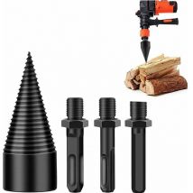 Fendeuse de Bûches 45mm,Fendeuse de bûches, fendeuse à bois perceuse sûre, fendeur de bûches, Fendeur de Bûche pour Fendre du Bois, Foret à Bois pour