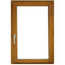 Fenêtre Bois 1 Vantail H105 x L60 Tirant Droite Côtes Tableau + Poignée (Ref 010220F9)