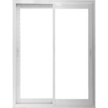 Fenetre Coulissante Alu Blanc 2 Vantaux H125 x L120 Gd Menuiseries