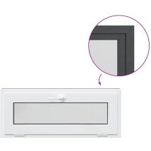 Fenêtre de sous-sol risor 110x40 cm inclinable anthracite Vidaxl
