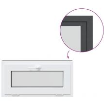 Fenêtre sous-sol risor 80x40 cm inclinable 2vitrages anthracite Vidaxl