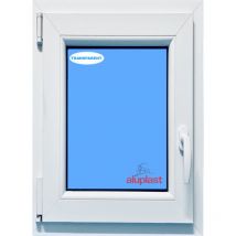 Eco-blu - Fenêtre pvc H1000 mm x L700 mm Blanc, Oscillo-battante Tirant Gauche Verre Transparent
