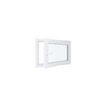 Fenêtre pvc - Triple vitrage - Tirant Droite - Blanc - LxH : 900x600 mm