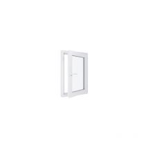 Fenêtre pvc - Triple vitrage - Tirant Droite - Blanc - LxH : 600x900 mm
