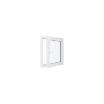 Fenêtre Pvc - Triple Vitrage - Tirant Droite - Blanc - Lxh : 800 Mm X 800 Mm