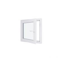 Fenêtre pvc - Triple vitrage - Tirant Gauche - Blanc - LxH : 700x700 mm