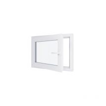 Fenêtre pvc - Triple vitrage - Tirant Gauche - Blanc - LxH : 800x600 mm