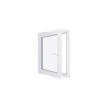 Fenêtre pvc - Triple vitrage - Tirant Gauche - Blanc - LxH : 700x900 mm