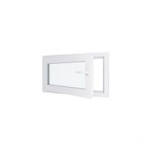 Fenêtre pvc - Triple vitrage - Tirant Gauche - Blanc - LxH : 900x500 mm