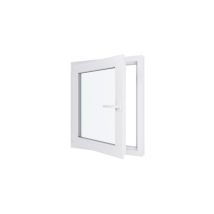 Fenêtre Pvc - Triple Vitrage - Tirant Gauche - Blanc - Lxh : 800 Mm X 800 Mm