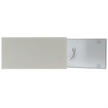 Fenix - Ecosun Glasheizung Infrarotheizung 500/600 Watt Wandheizung Heizkörper Platinum / 600