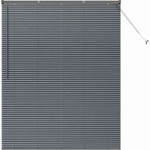 Fenster Jalousie Dunkelgrau 140 x 175 cm Aluminium vidaXL