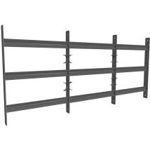 Mucola - Fenstergitter Einbruchschutz Balkongeländer Stabgeländer 60x70-130CM Stahl Safe Sicherheitsgitter aus Stahl