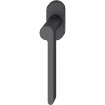 Fsb - Fenstergriff 34 1021 Ovale Rosette Griff Rechts Aluminium Schwarz Matt