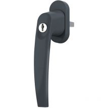 Ms Beschläge - Fenstergriff Rasterolive Aluminium abschliessbar diverse Farben 2 Schlüssel Fensterklinke Anthrazit RAL7016