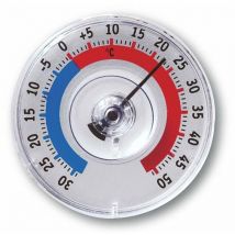Analoges Fenster-Thermometer 'Twatcher' mit schneller Montage durch Saugnapf