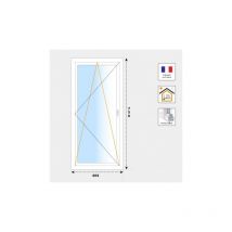 Fenêtre 1 vantail oscillo-battant pvc blanc H750 mm