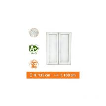 Fenêtre 2 Vantaux Blanc - H.135 x l.100 cm