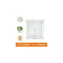 Fenêtre 2 Vantaux Blanc - H.135 x l.140 cm