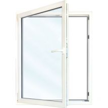 Uw 0,86 Fenêtre pvc, triple vitrage , blanc/blanc, 1 vantail, oscillo-battant, largeur 120 cm, hauteur 120 cm, tirant gauche - white