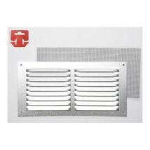 Rejilla con Mosquitera Aluminio 0.6 Natural 300x150mm (G)