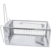 Jeffergarden Fer Rat Piège à Souris Cage Simple Porte Animal Vivant Piège pour Intérieur Extérieur Petit Animal
