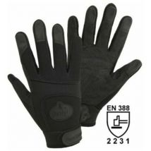 Ferdyf. - black security Mechanics 1911-10 Clarino -Kunstleder Montagehandschuh Größe (Handschuhe): 10