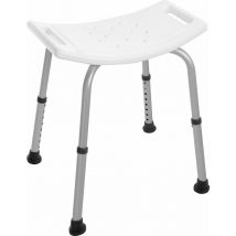 Tabouret pour handicapés en ABS et aluminium réglable Feridras Comfort 289002-B blanc