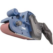 FERM Bandschleifmaschine 950W - Variable Einstellbare Schleifgeschwindigkeiten - Mit Schleifband P80 und Staubfangsack