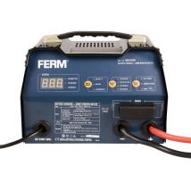 Ferm - Akkuladegerät - Einstellbar 6V & 12V - Inkl. Starthilfe & Impuls-Erhaltungsladung