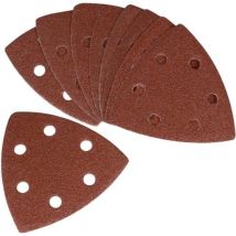 Carta abrasiva G80 (10 pezzi) per levigatrice a delta e utensile multifunzione - Ferm