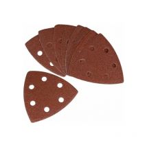PSA1033 Papier abrasif G80 (10 pcs) - pour ponceuse delta et outil multifonctions - Ferm