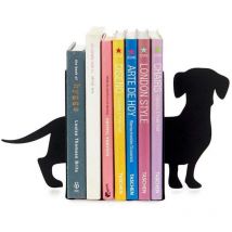 Fermalibri in metallo nero Bassotto Animali