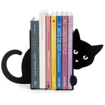 Fermalibri in metallo a forma di gatto – 16 x 10 x 14 cm – Confezione elegante – Balvi