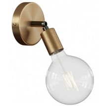 Fermaluce Metallo 90°, punto luce orientabile da parete o soffitto Senza lampadina - Bronzo satinato - No