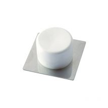 Ferma Porta Piccolo Adesivo 2x4.1x4.1 cm Bianco - Brinox