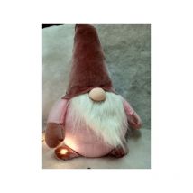 Gnomo fermaporta con luci col.assortiti 22x h 47 cm