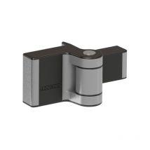 Locinox - Ferme-portail hydraulique et charnière 180° Puma pour portails jusqu'à75 kg en Argent