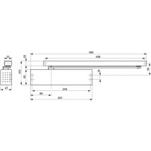 Dorma - Ferme-porte ts 91 pack métal en 4 noir 4500000050119
